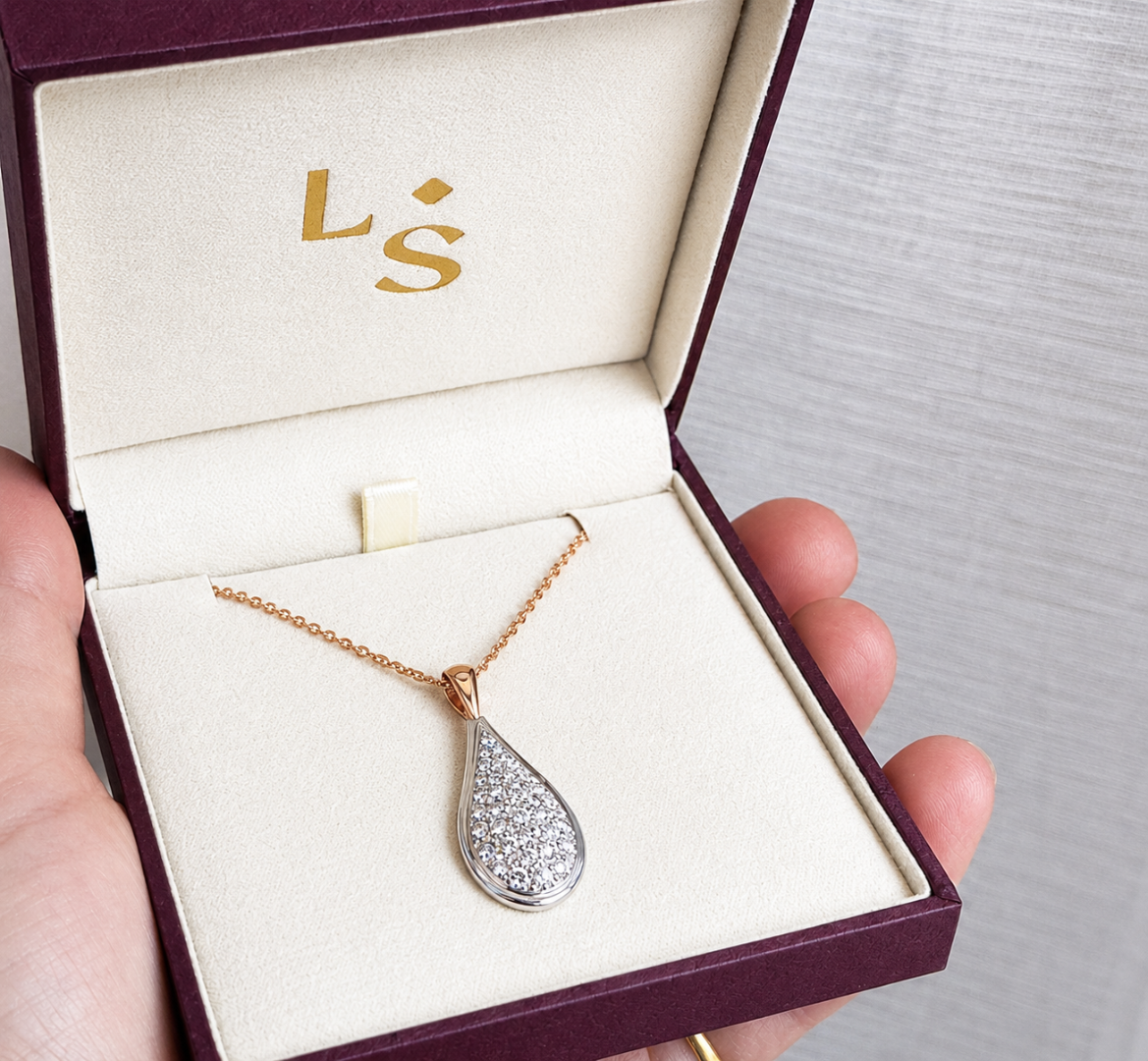 Bridal Pave Diamond Necklace