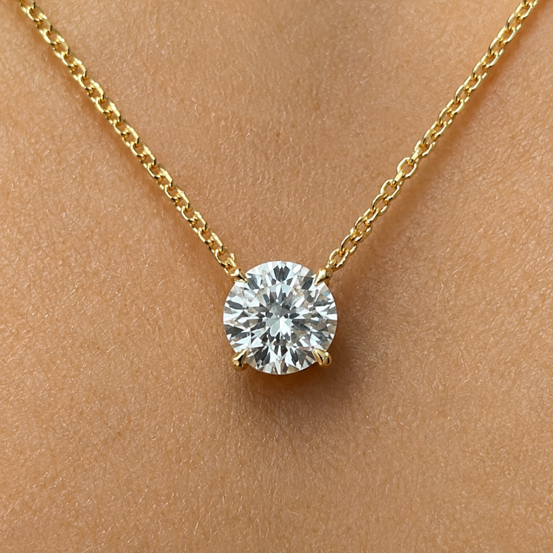 Floating Diamond Necklace