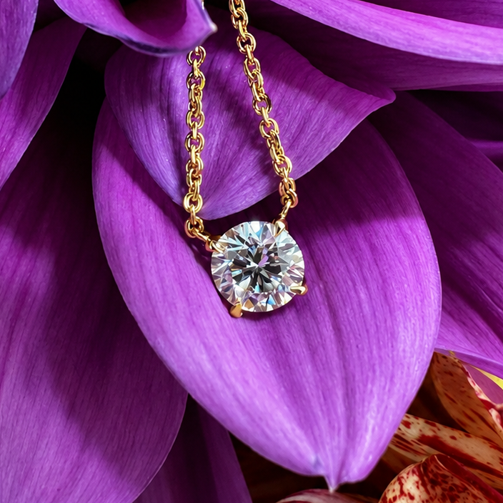 Floating Diamond Necklace