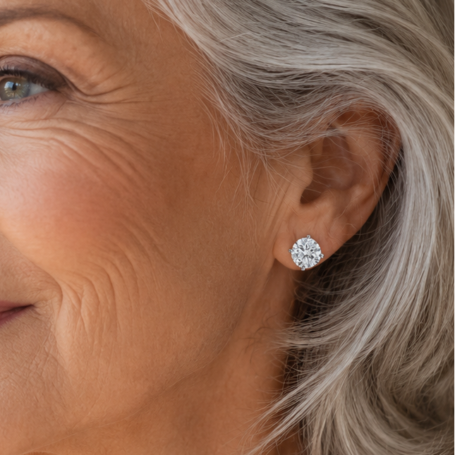 Large Diamond Studs