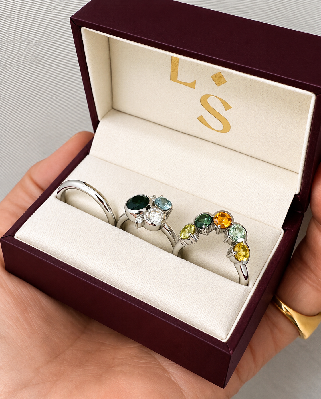 Aussie Sapphire Ring Stack