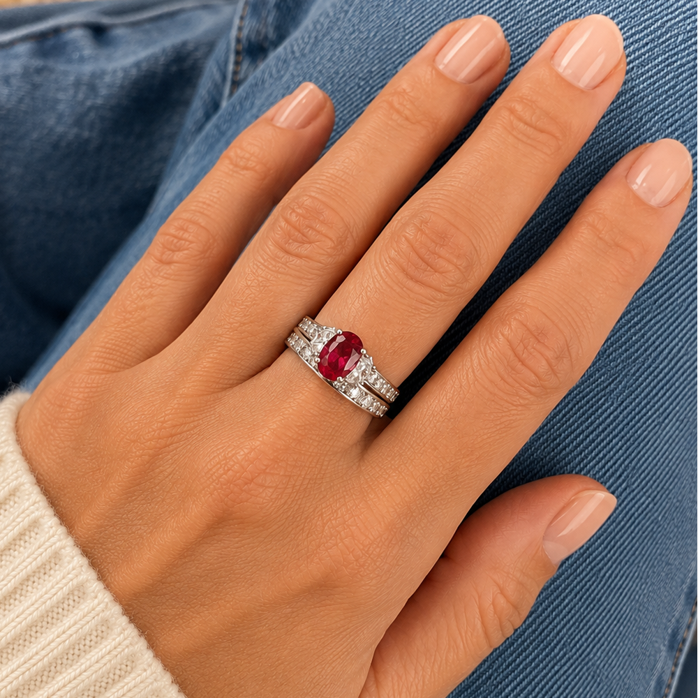 Ruby & Cadillac Diamond Ring