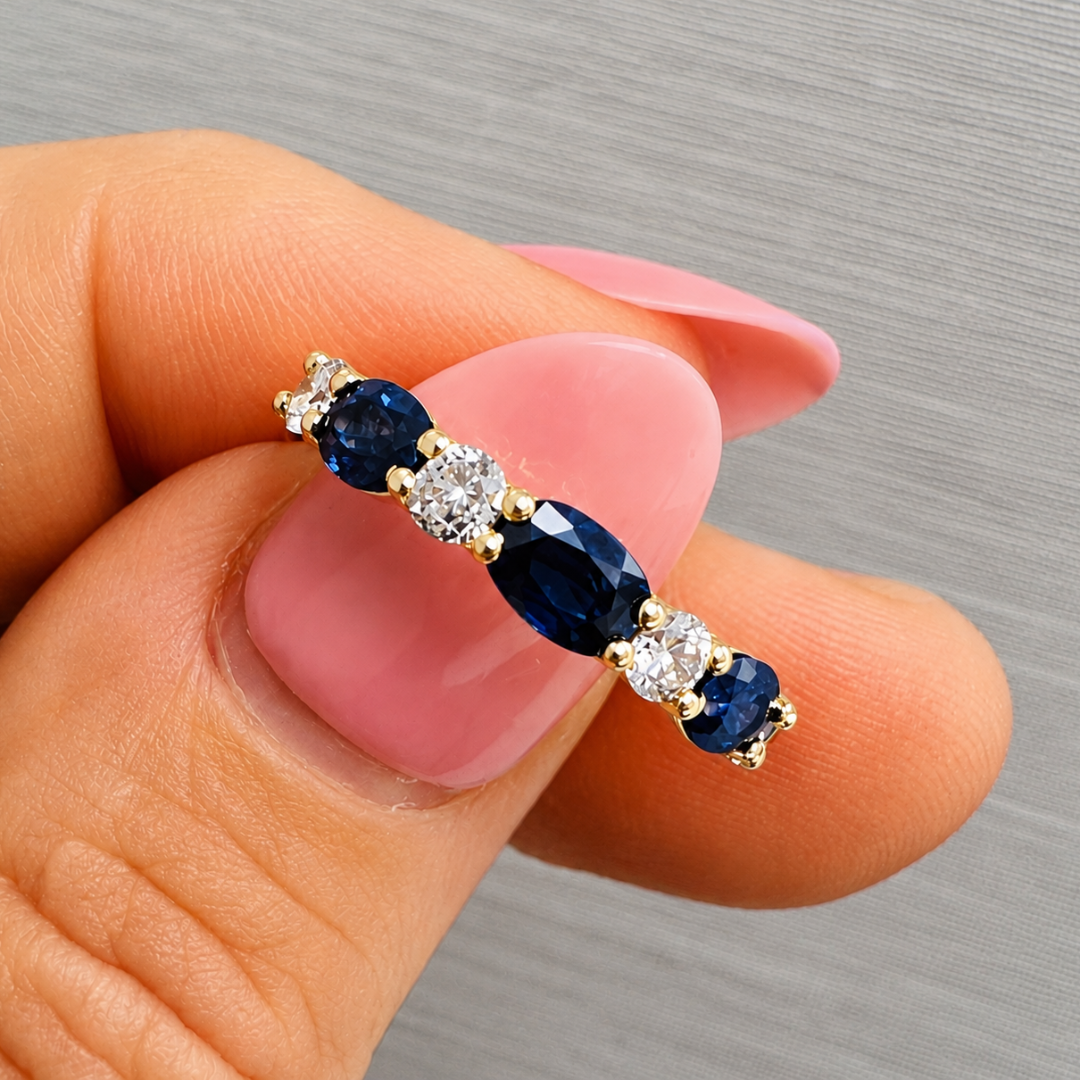 Sapphire & Diamond Band