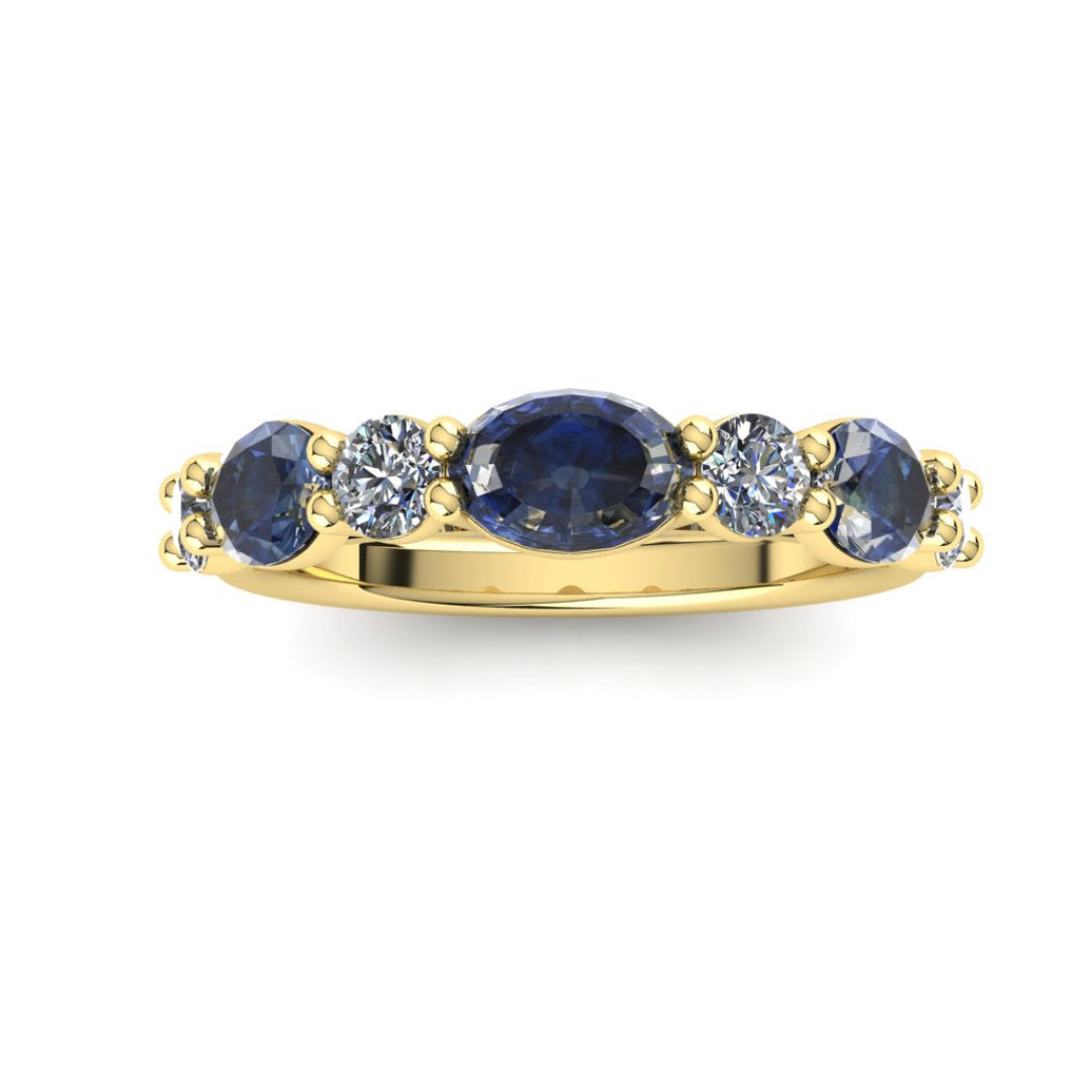 Sapphire & Diamond Band