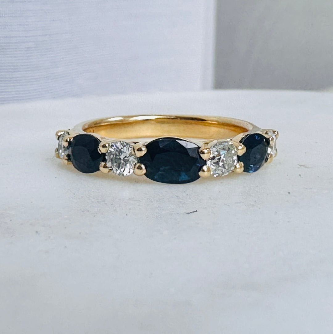 Sapphire & Diamond Band