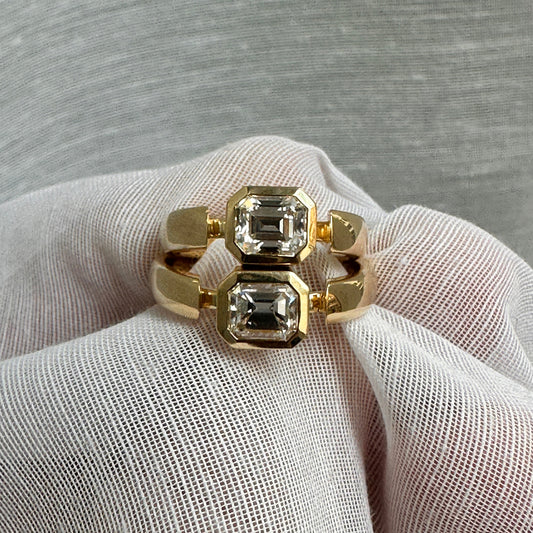 Emerald Cut Diamond Rings