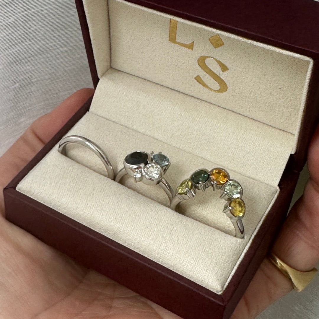 Aussie Sapphire Ring Stack