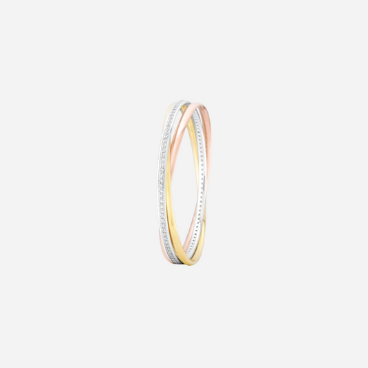 The Pave Twisted Trilogy Bangle