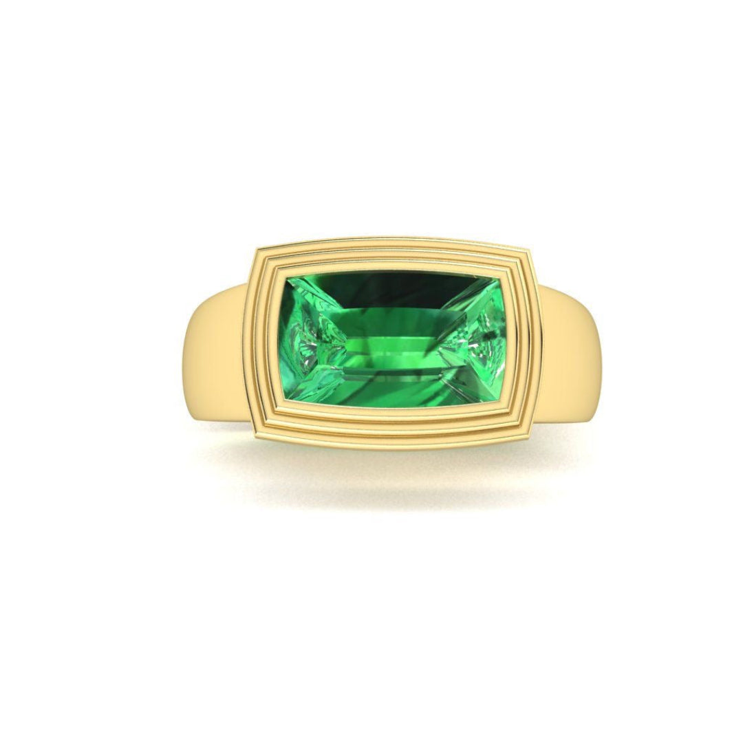 Sri Lankan Green Tourmaline Ring